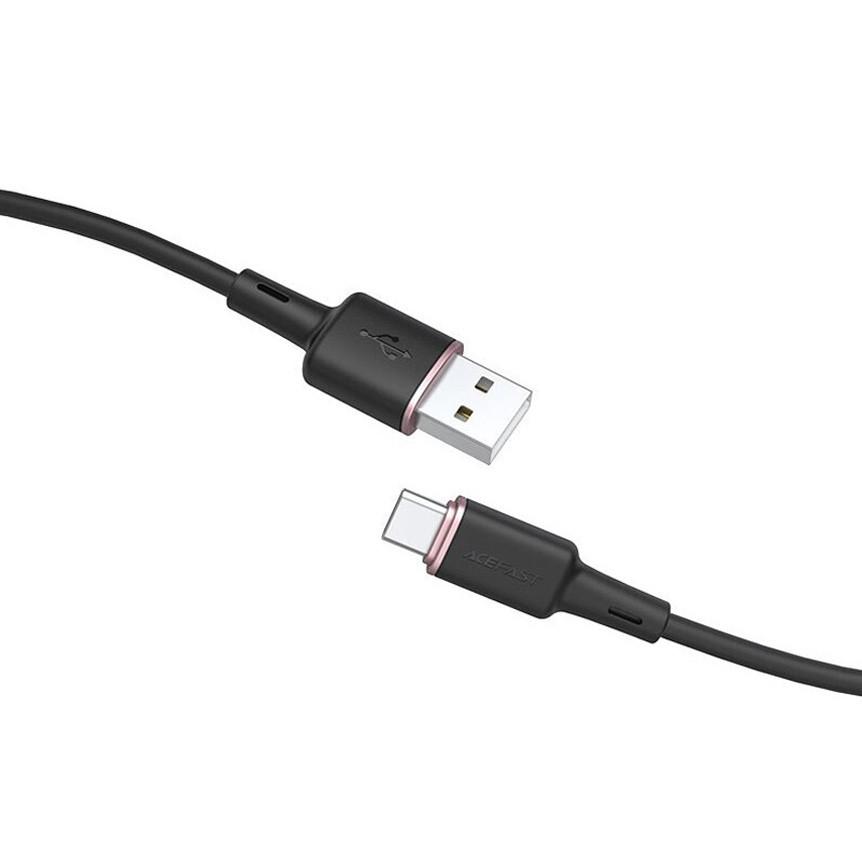 Кабель синхронізації Acefast C2-04 Type-C to USB 3.0A 1.2m Cable, Black - фото 3 Кабель синхронізації Acefast C2-04 Type-C to USB 3.0A 1.2m Cable, Black - фото 3