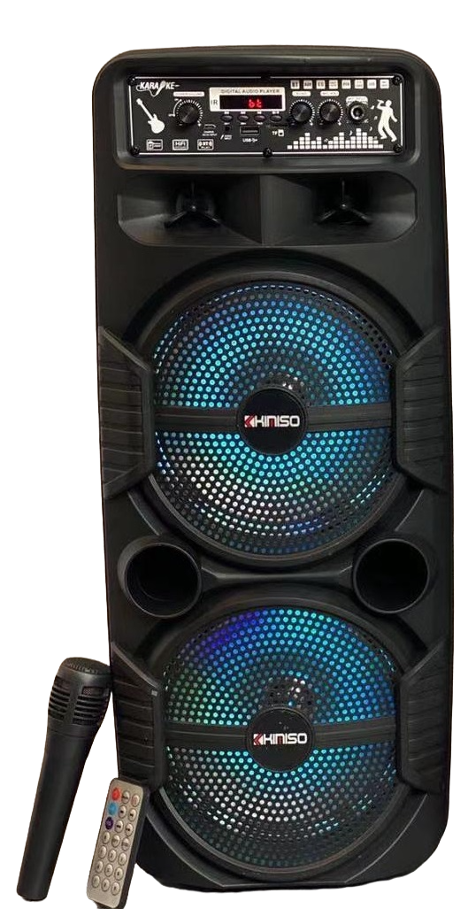Колонка Kimiso QS-222 с микрофоном 8'Bassх2/1200 W (Col-019)