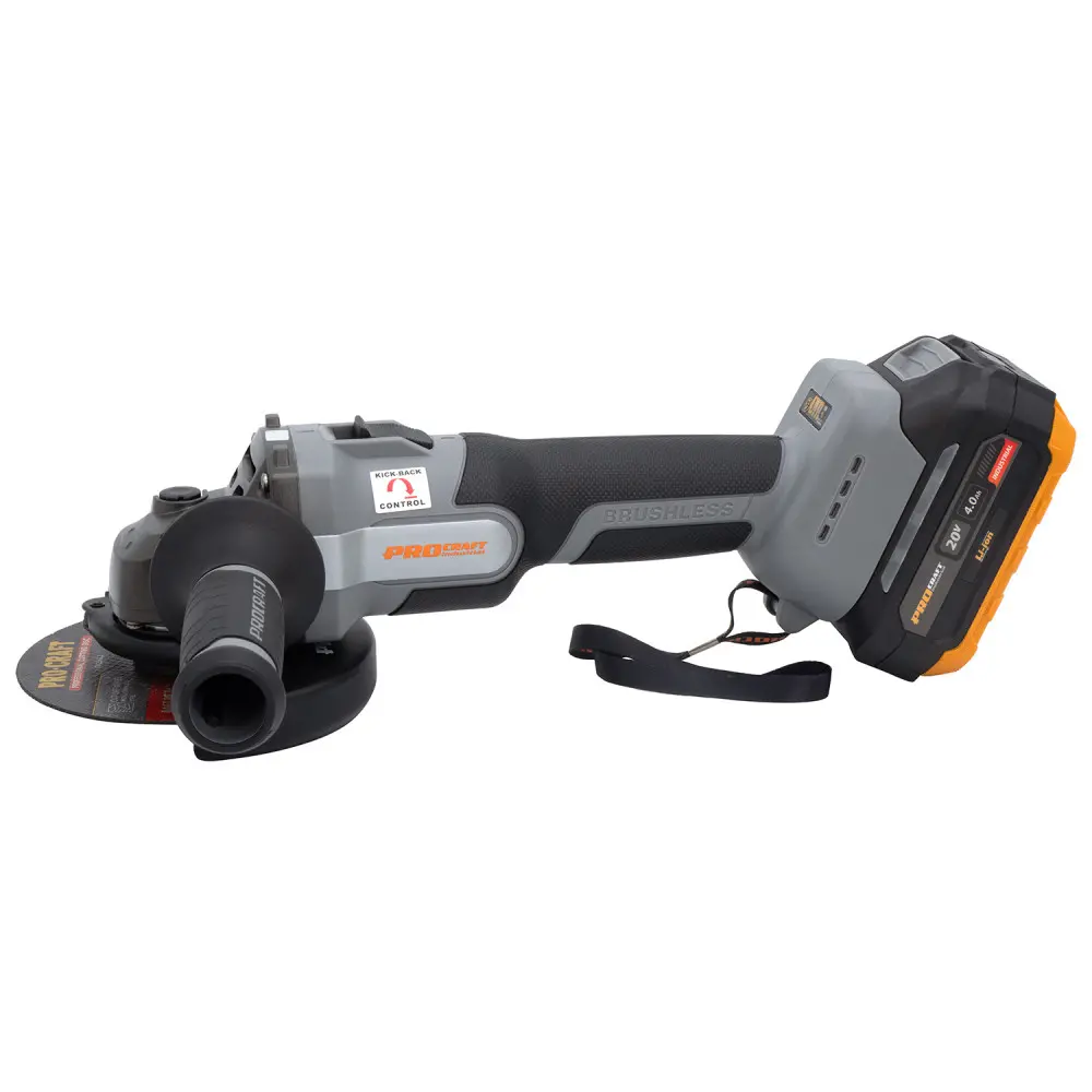 Шліфувальна машина кутова акумуляторна ProCraft Industrial AG-125A з АКБ і сумкою