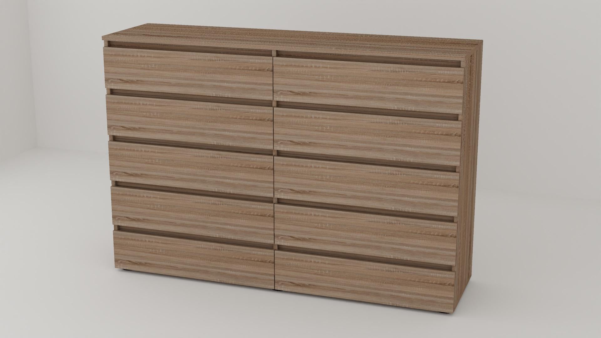 Комод Алекса СН-55/45 160х45х111 см Дуб сонома трюфель