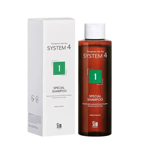 Шампунь Sim Sensitive System 4 No1 Special Shampoo для нормальной кожи головы и склонной к жирности 250 мл (6417150024345) - фото 2