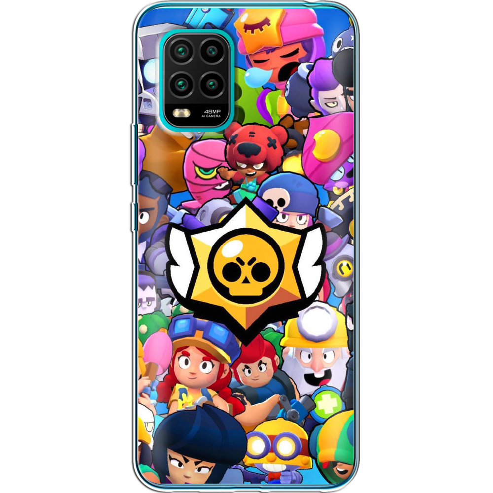 Чохол Boxface Xiaomi Mi 10 Lite Brawl Stars Прозорий силікон (39438-up2389-39438)