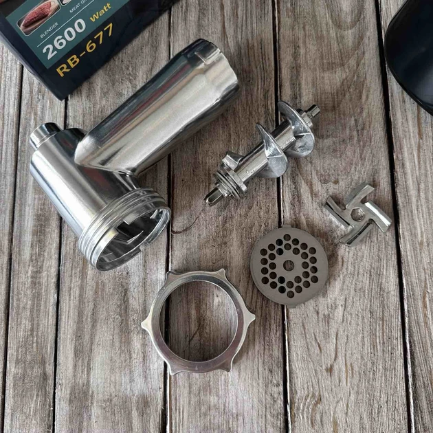 М'ясорубка шнекова Rainberg RB-677 2600W (5984) - фото 6 М'ясорубка шнекова Rainberg RB-677 2600W (5984) - фото 6