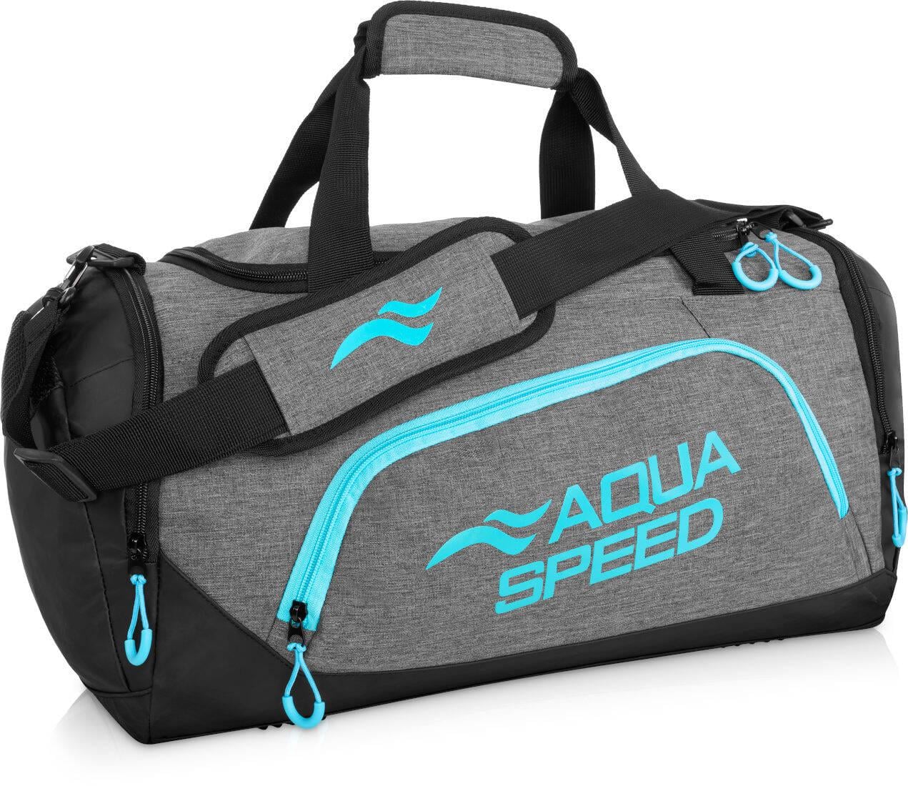 Сумка Aqua Speed Duffel bag M 60145 48x25x29 см Сірий/Синій (141-34)