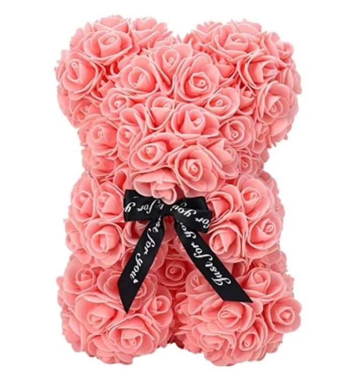 Подарочный мишка в коробке из роз Teddy Flower 25 см Нежно-розовый (2104618700) - фото 11 Подарочный мишка в коробке из роз Teddy Flower 25 см Нежно-розовый (2104618700) - фото 11