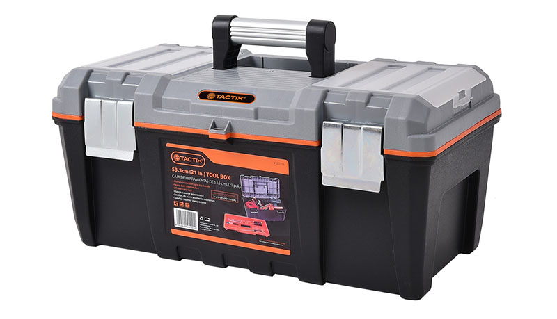 Ящик для инструмента Tactix 530x270x250 мм с металлическими застежками пластиковый (INSBXBXP3320316PT0)