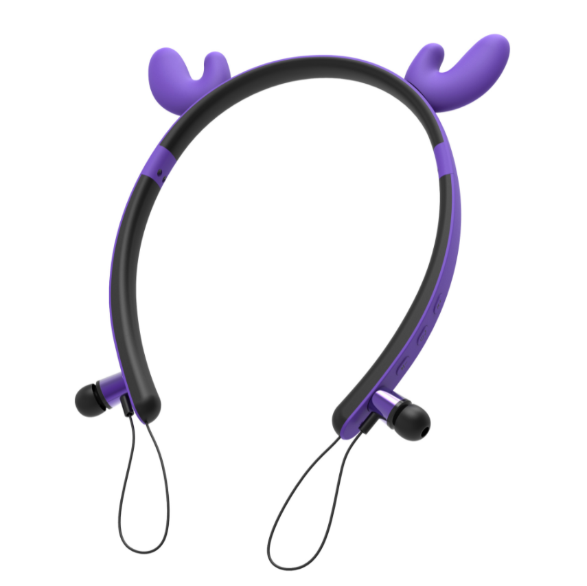 Наушники беспроводные LINX ZW-29A Deer Ear Bluetooth Desi гn с ушками LED Фиолетовый (SUN6580)