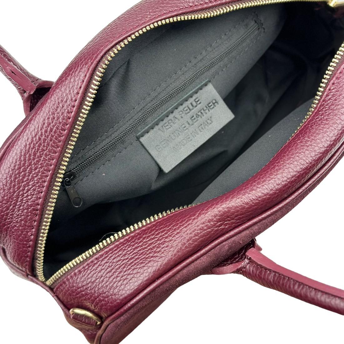 Женская сумка Royal Bag F-IT-3017BO замшевая Бордовый (8081) - фото 2 Женская сумка Royal Bag F-IT-3017BO замшевая Бордовый (8081) - фото 2