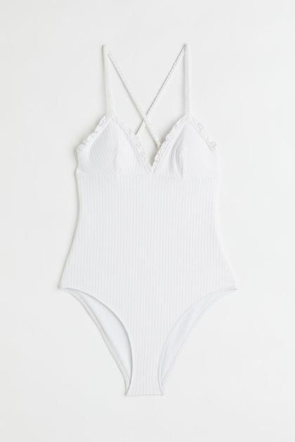 Купальник H&M 1032270 р. 46 Белый