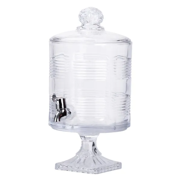 Лимонадница стеклянная Style на на квадратной ножке 4,5 л Прозрачный Лимонадница стеклянная Style на на квадратной ножке 4,5 л Прозрачный