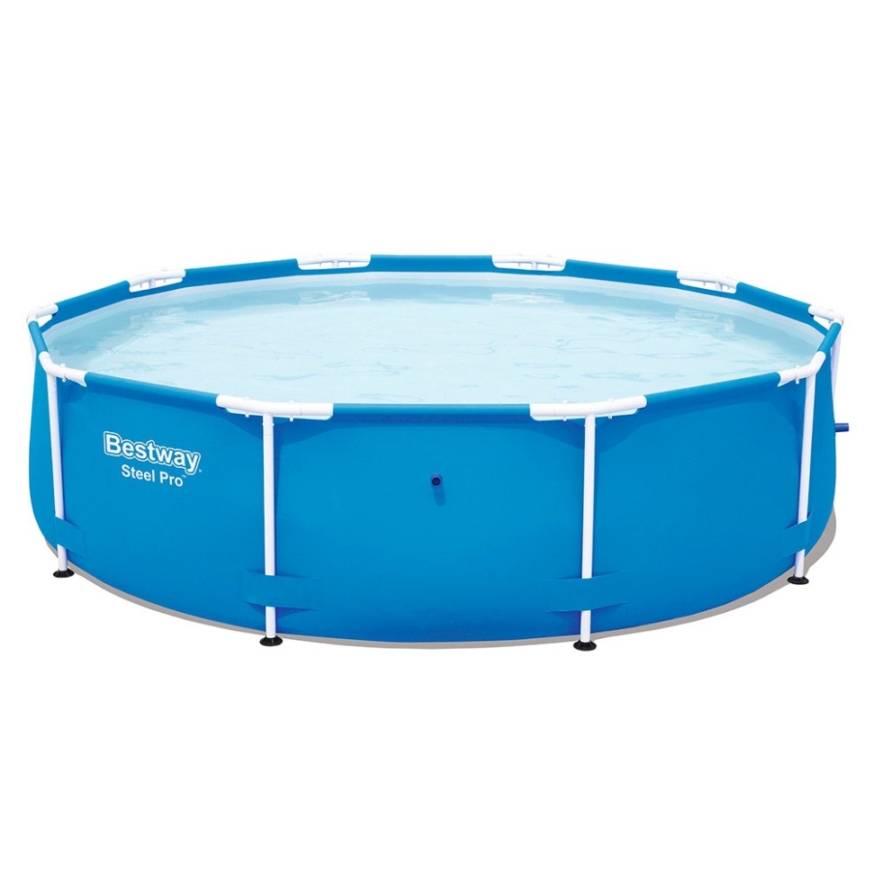 Бассейн круглый каркасный из ПВХ и оцинкованных труб Bestway Steel Pro 56677BW 4678 л 305х76 см.