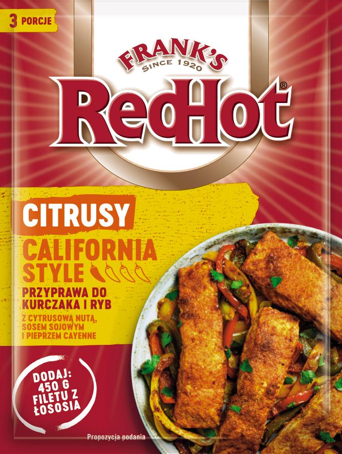 Приправа до риби та курки Frank's RedHot цитрусова 20 г (5900084279307)