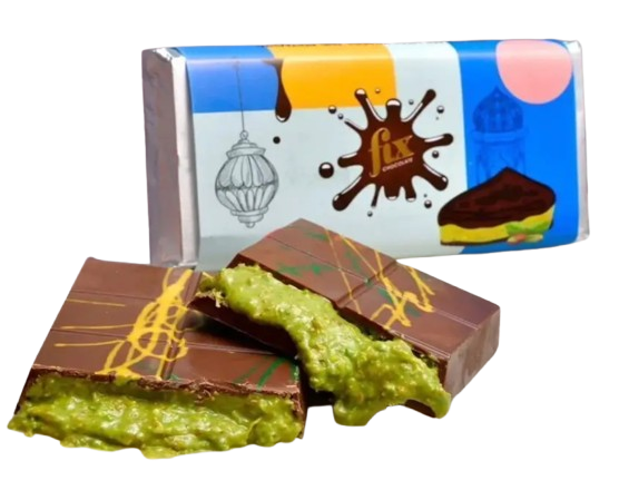 Шоколад дубайський з фісташковою пастою та катаіфі Fix Chocolate 200 г (2391165525) Шоколад дубайський з фісташковою пастою та катаіфі Fix Chocolate 200 г (2391165525)