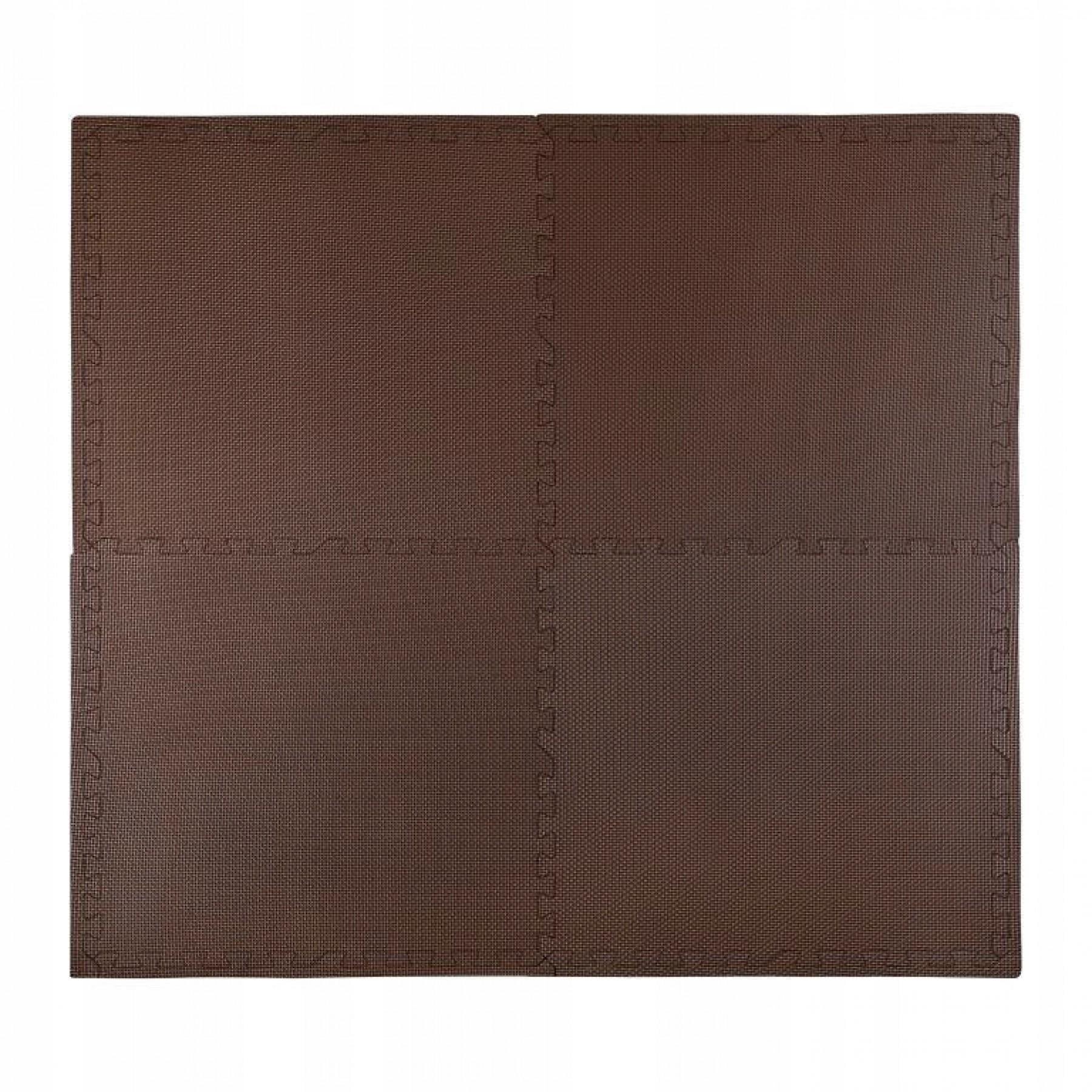 Мат-пазл 4FIZJO Mat Puzzle EVA 120x120x1 cм Braun (20368)