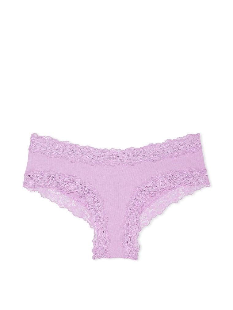 Трусики чикі Victoria's Secret з мереживом 2XL Фіолетовий (1159792622) - фото 3