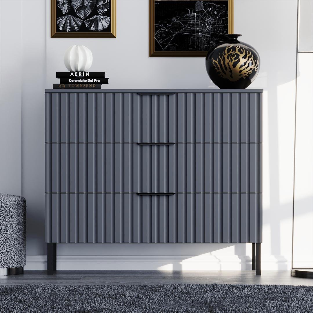 Комод DiPortes Саванна РЕТРО К-30 МДФ 100/83/40 см Антрацит/Графит (01317) Комод DiPortes Саванна РЕТРО К-30 МДФ 100/83/40 см Антрацит/Графит (01317)