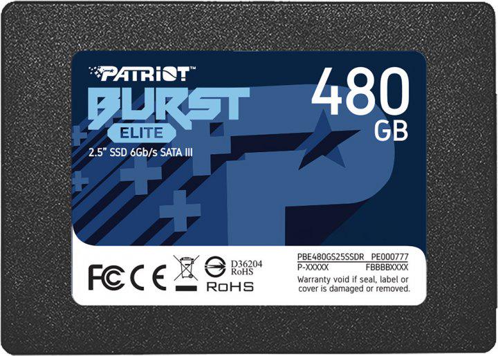 SSD-диск Patriot PBE480GS25SSDR 2,5" 480 Гб (563629)