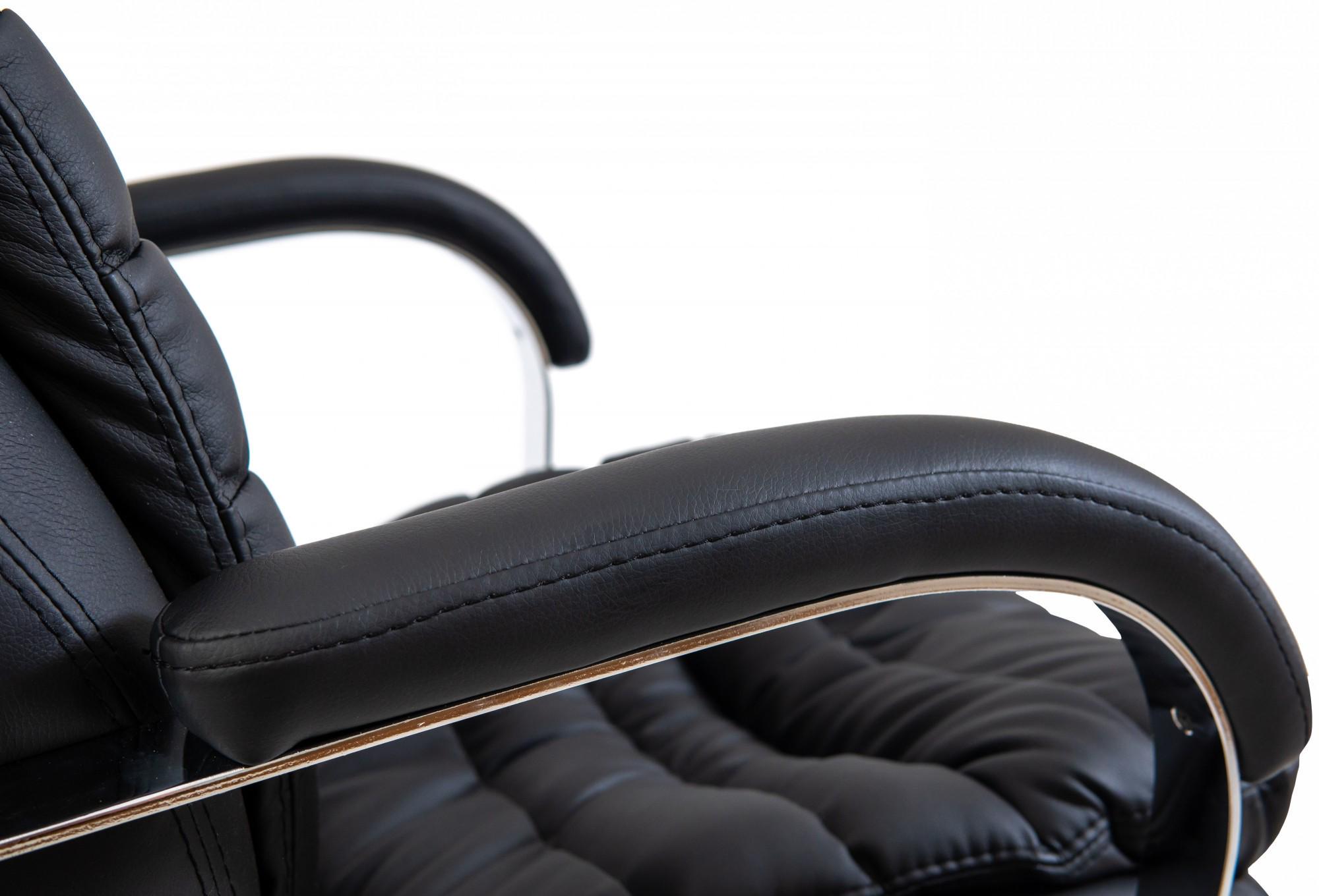 Крісло офісне комп'ютерне Valencia шкіра Lux М2 AnyFix Хром/Чорний - фото 4