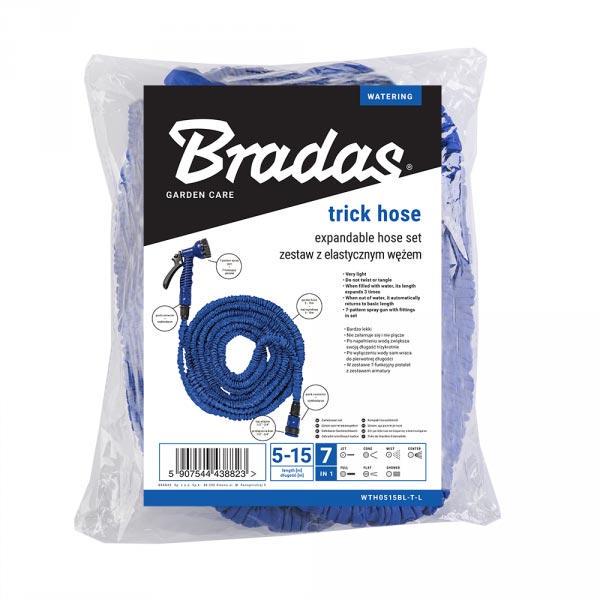 Шланг растягивающийся Bradas TRICK HOSE 5-15 м Синий (WTH0515BL-T-L) - фото 5