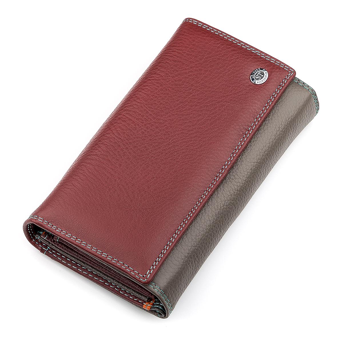 Женский кошелек ST Leather 18414 кожаный Бордовый