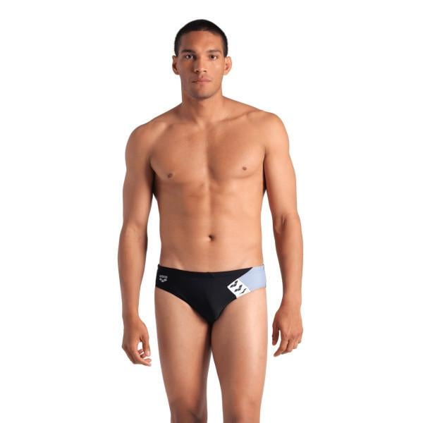 Плавки-слипы для мужчин Arena STRIPE SWIM BRIEFS р. 85 Черный/Серый (007929-550 85) - фото 3