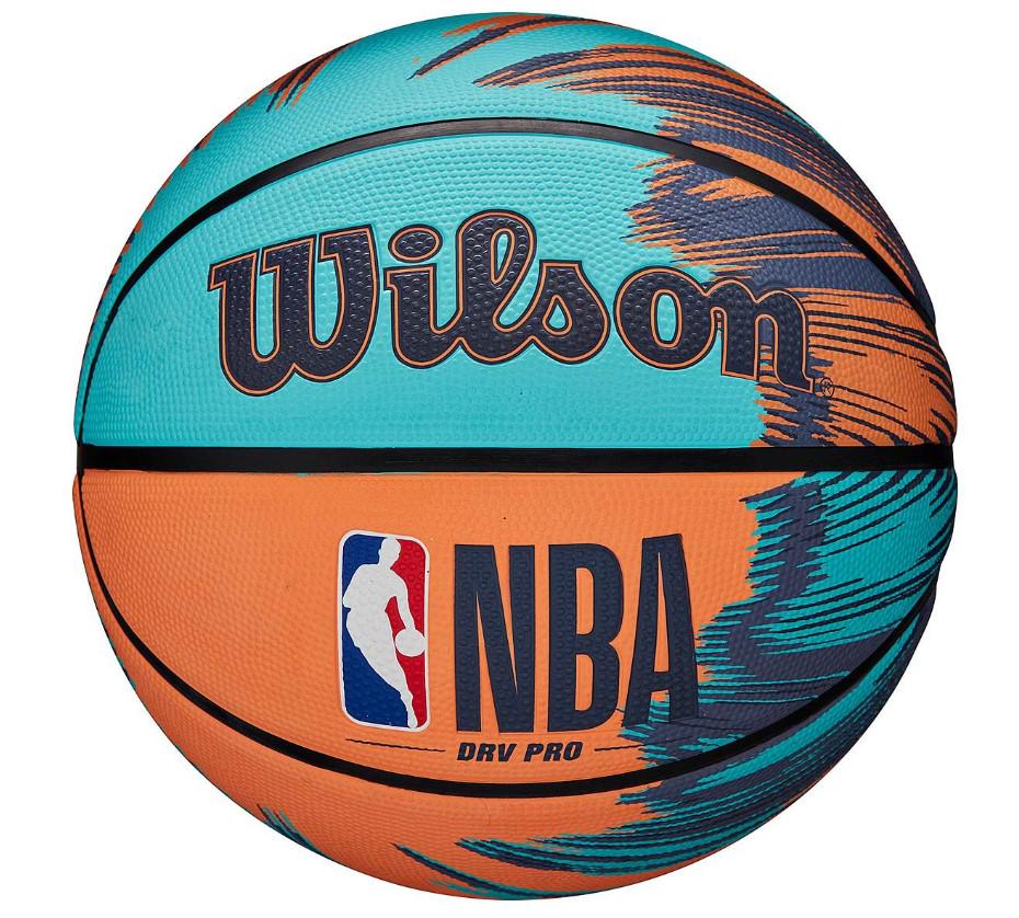 Мяч баскетбольный Wilson NBA DRV PRO STREAK BSKT р. 7 Blue/Orange (00000031553)