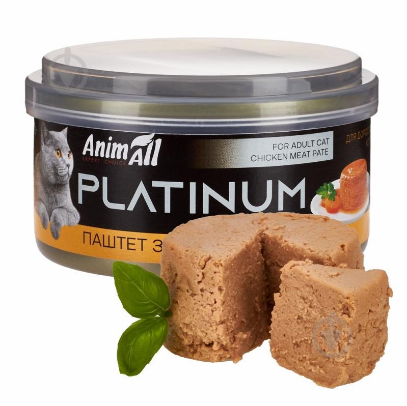 Корм влажный для кошек AnimAll Платинум паштет из курицы 70 г (180480)
