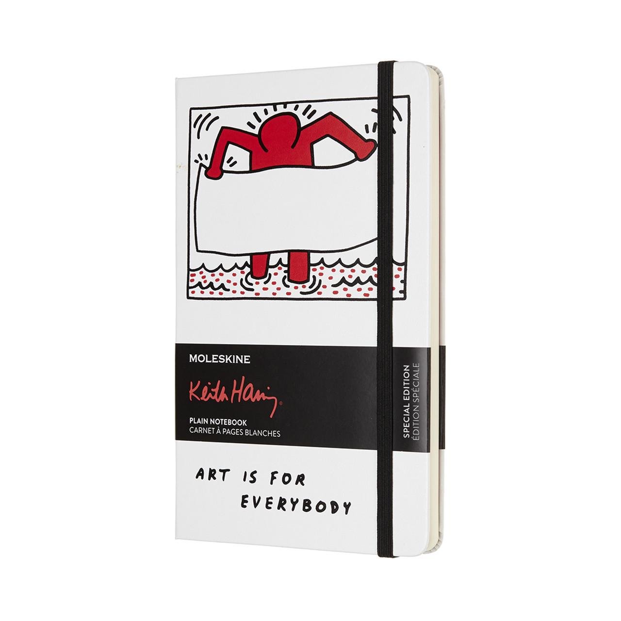 Блокнот Moleskine Limited Keith Haring карманный 192 страницы в линейку 9х14 см Белый
