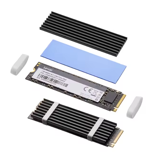 Радіатор для SSD M.2 з термопрокладкою алюміній Black (e3516426) - фото 2 Радіатор для SSD M.2 з термопрокладкою алюміній Black (e3516426) - фото 2