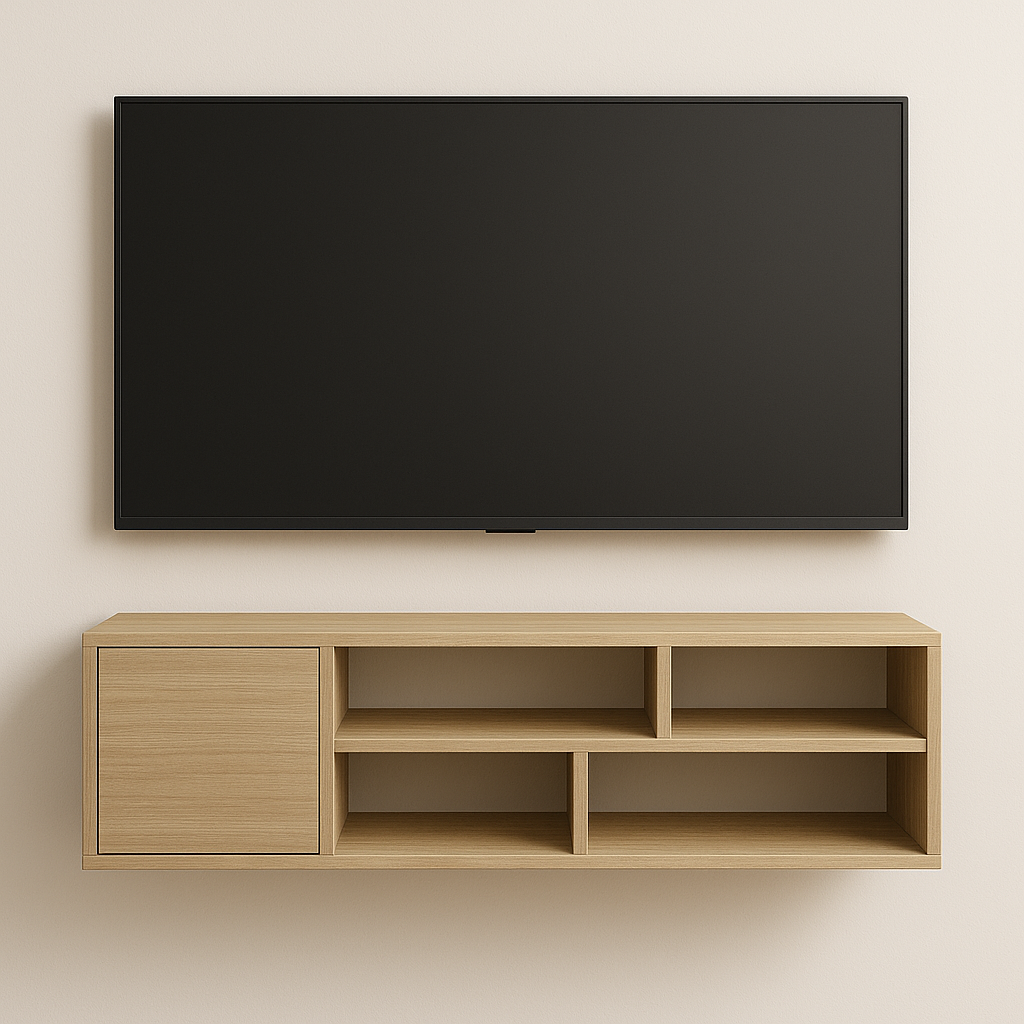 Тумба під ТВ навісна №14 45х120х35 см Дуб Сонома світлий Тумба під ТВ навісна №14 45х120х35 см Дуб Сонома світлий