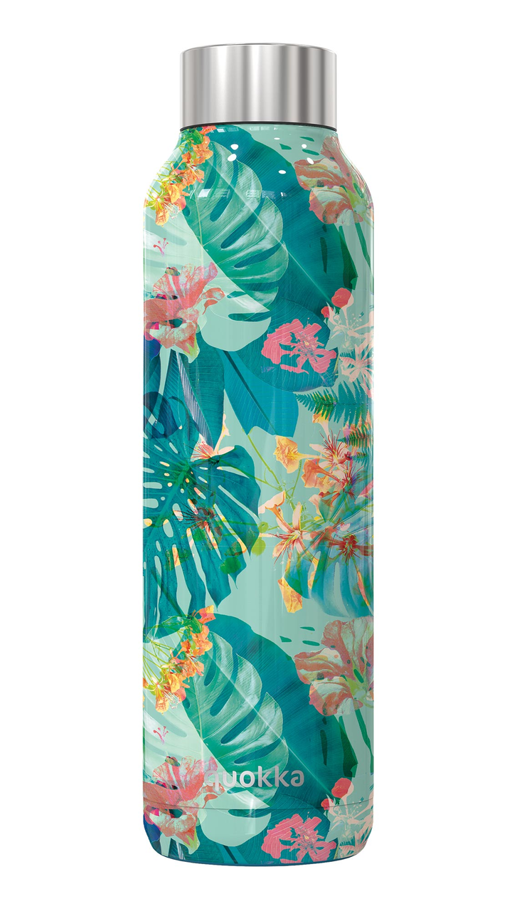 Термобутылка Quokka Solid Tropical нержавеющая сталь 850 мл (2208366850)