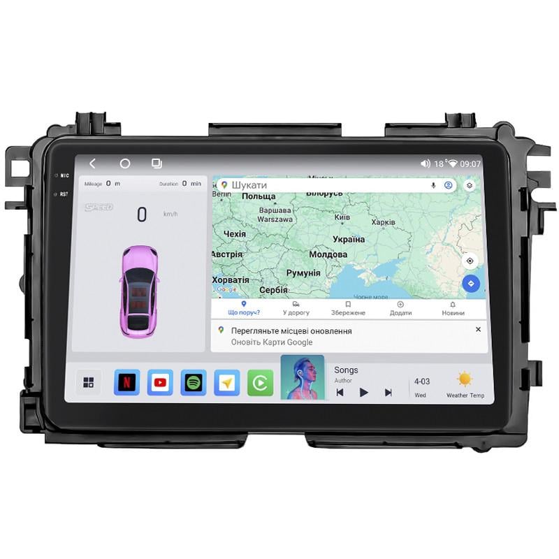 Автомагнитола штатная Lesko QLED CarPlay/4G/Wi-Fi/GPS/360° для Honda MN-V I 2021- 4/64Gb 9" (2352230319)