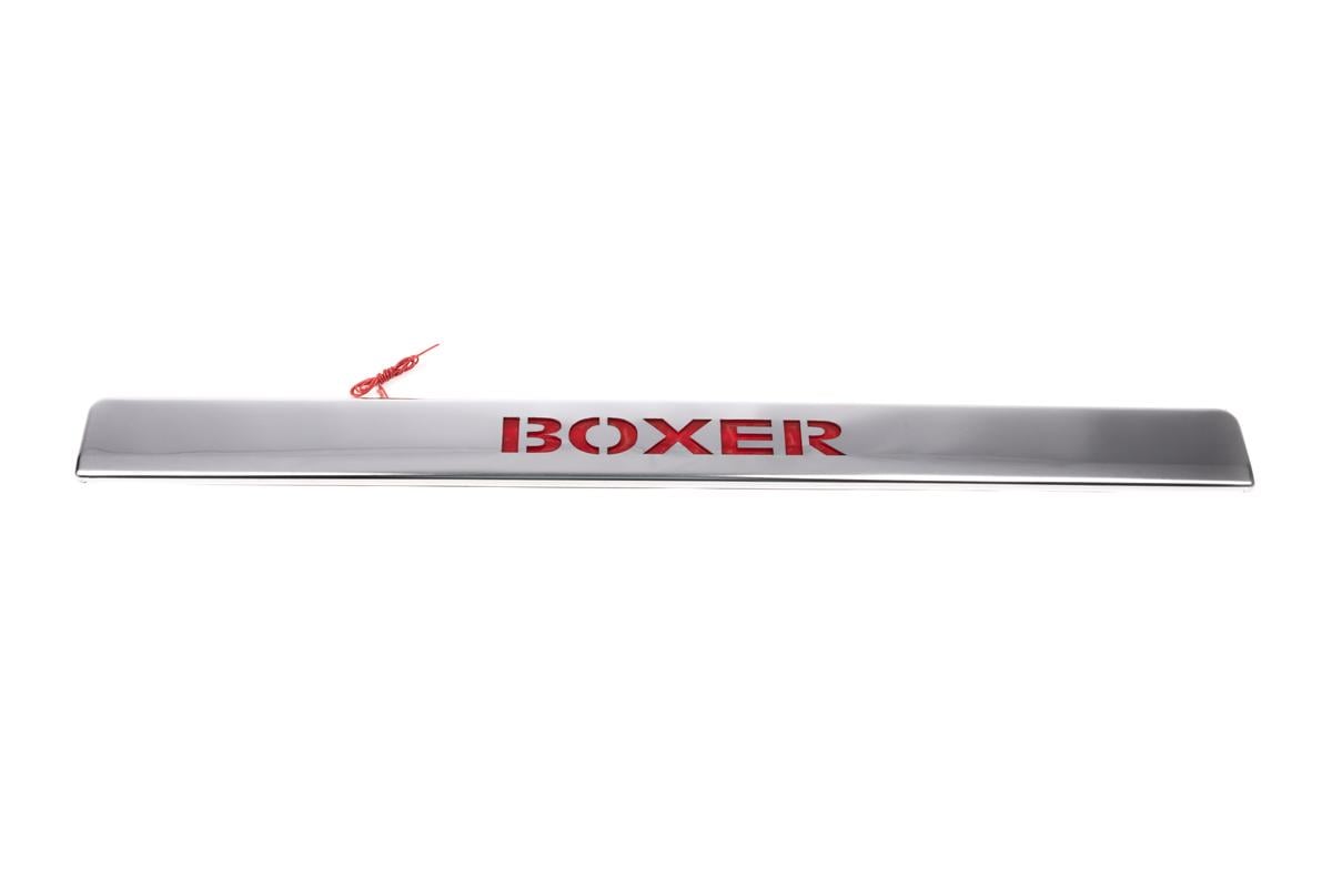 Хром планка над номером LED-красный Carmos для Peugeot Boxer 2006-2025 гг. нержавеющая сталь Хром