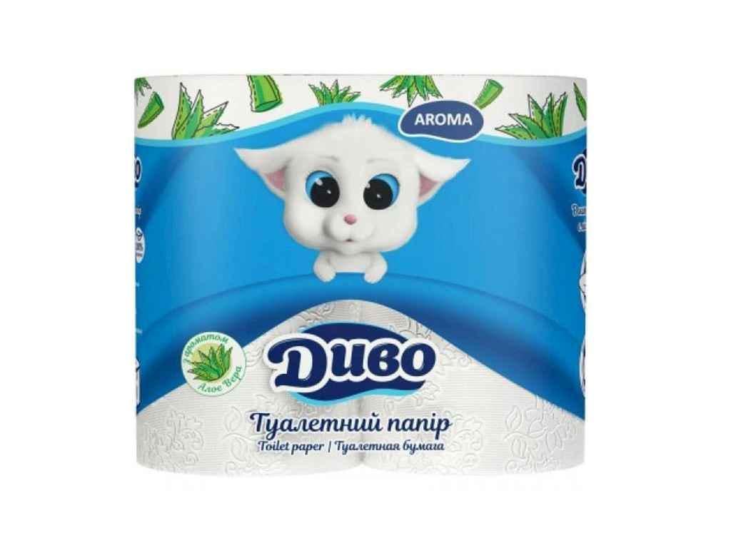 Туалетная бумага Диво АРОМА SOFT 2 слоя 4 шт. Белый (763148)
