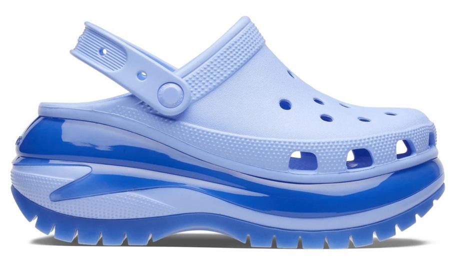 Сабо женские Crocs Mega Crush M7W9 р. 39 25,5 см Moon Jelly (207988)