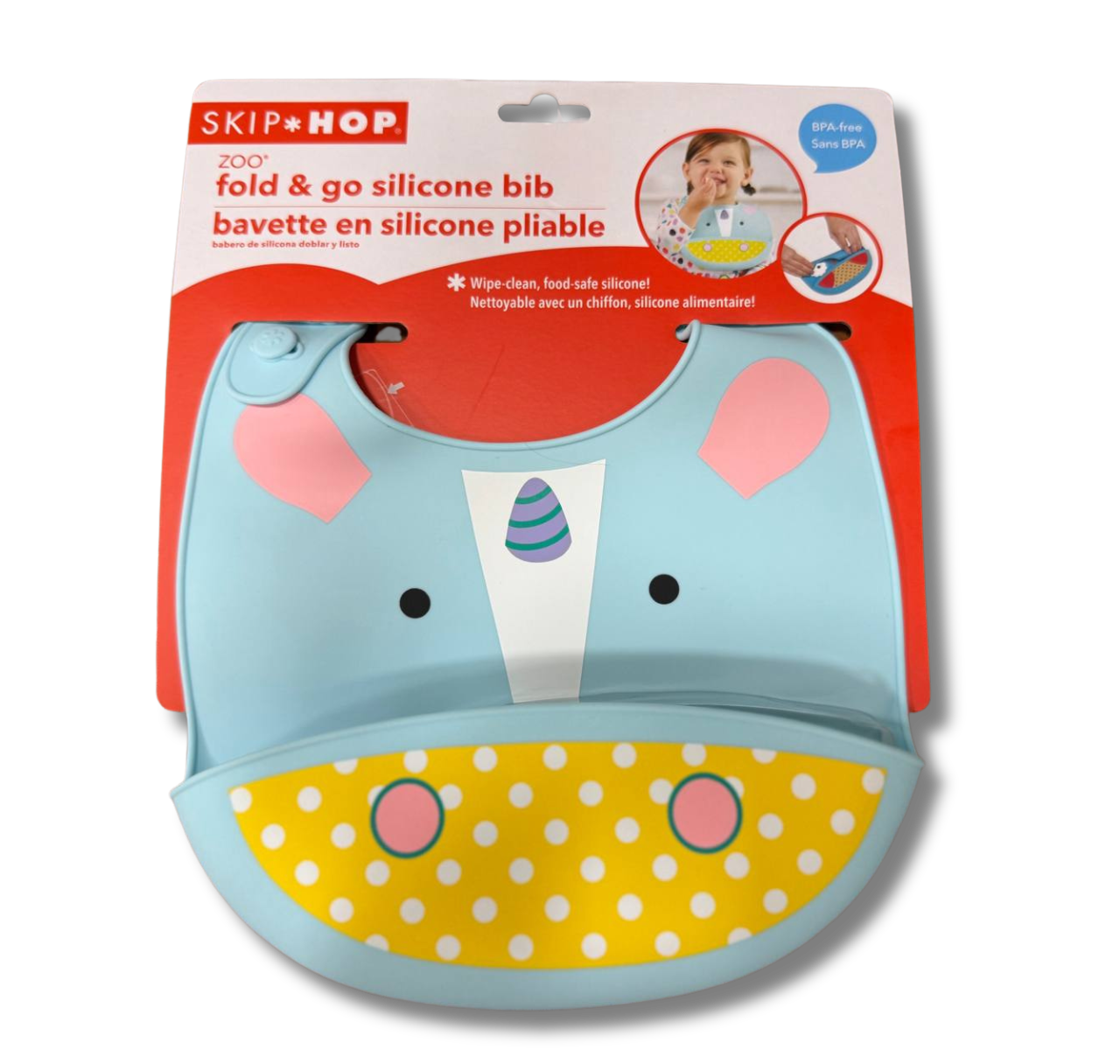 Слинявчик силіконовий Skip Hop Єдиноріг (2710229254) Слинявчик силіконовий Skip Hop Єдиноріг (2710229254)