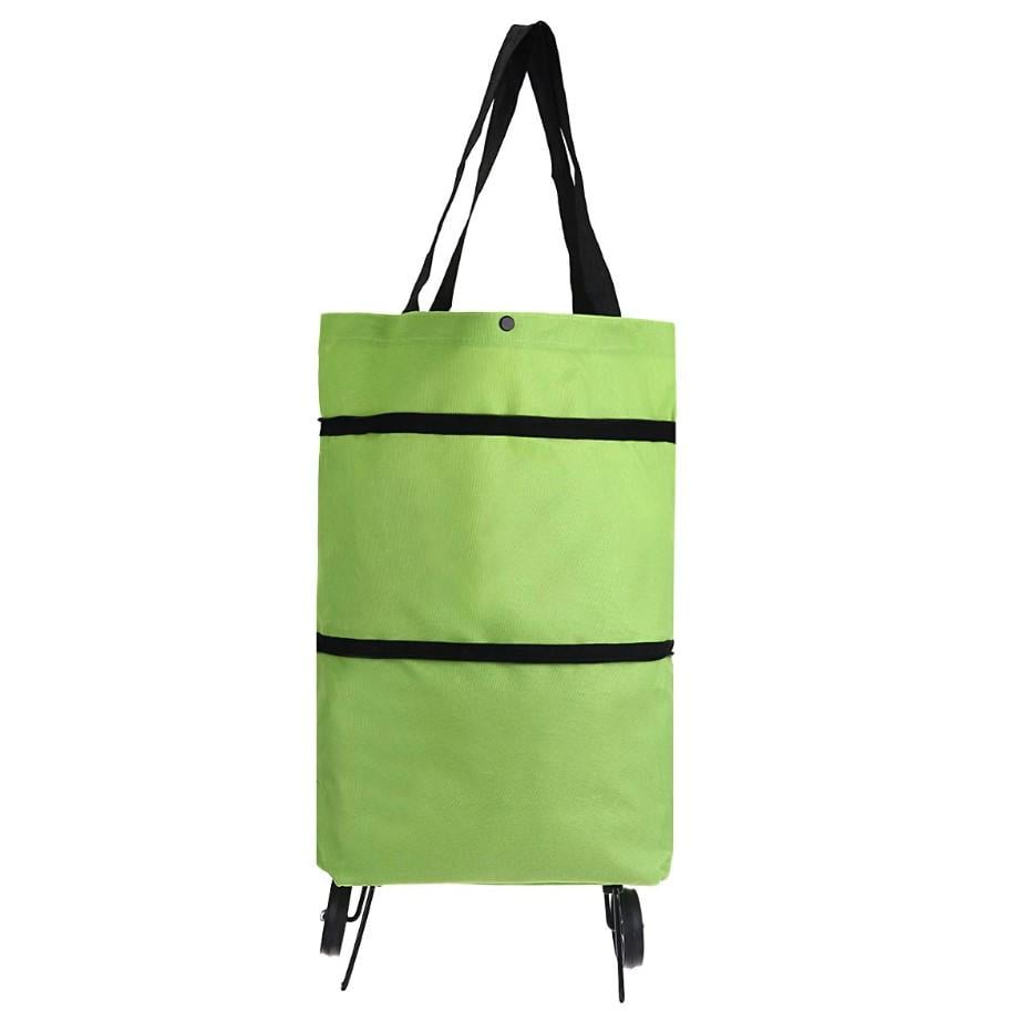Складна сумка на колесах Зелений (766488)
