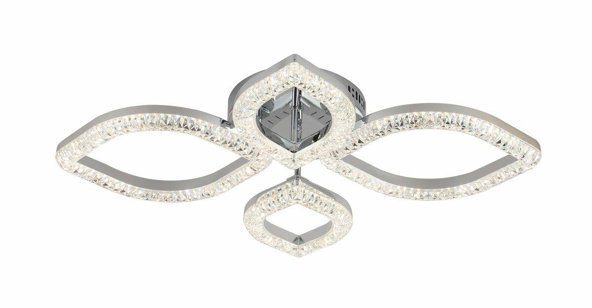 Люстра светодиодная акриловая 2721/2+2 CR 48Wх2 (43793)