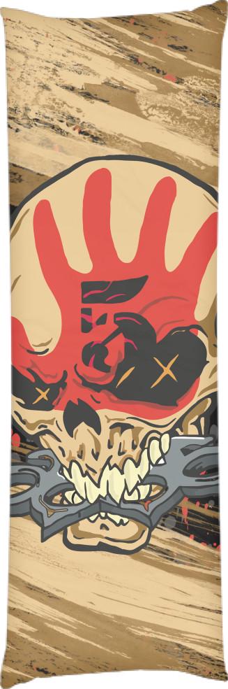 Подушка дакимакура Five Finger Death Punch 7 50х150 см (13533564)