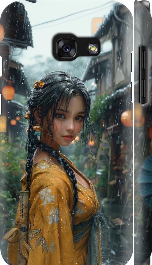 Чехол на Samsung Galaxy A3 (2017) Anime-girl (6133m-443-42517)