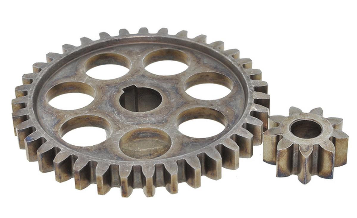 Шестерни VJ Parts для цепной пилы С-т ЦПЧ-355/1300 d1 12х72/h16/d2 8х23/h11 пара (g4314)