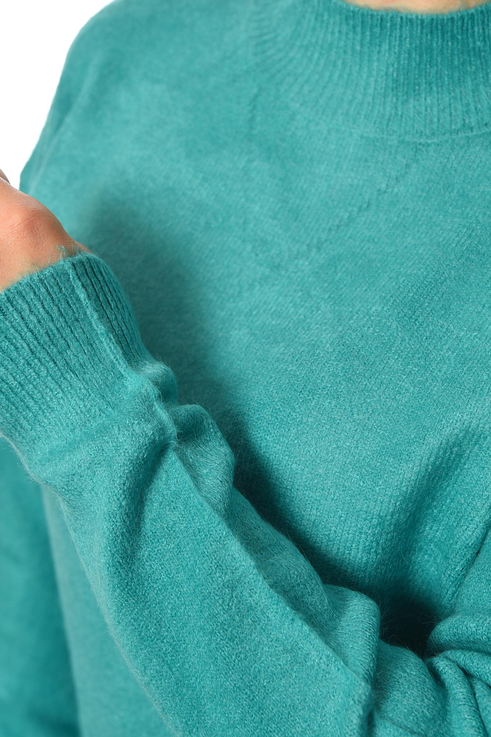 Светр жіночий 192059 напівбатальний 2XL-3XL Зелений (192059_!271165_50-52) - фото 4