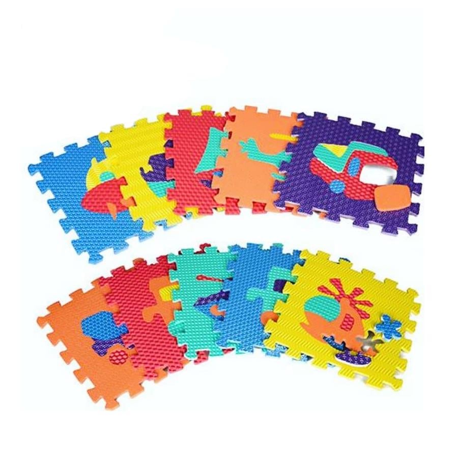 Коврик пазл EVA массажный Транспорт (M2620)