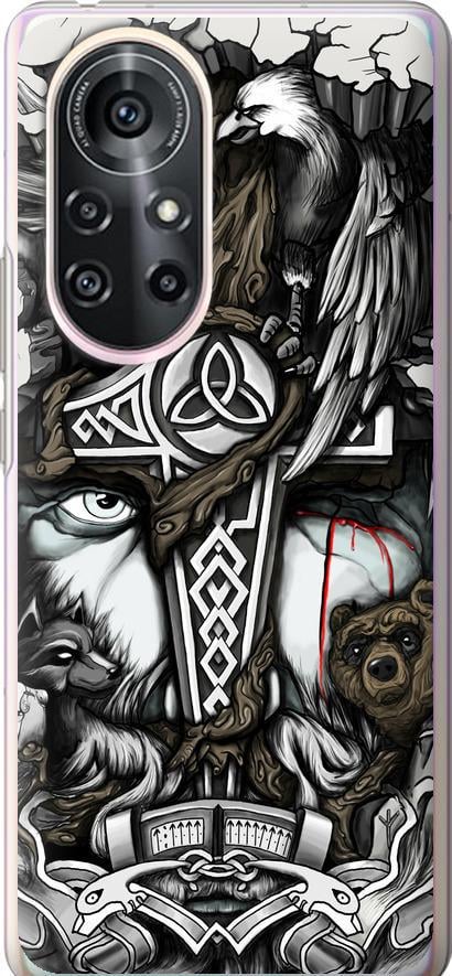 Чехол на Huawei Nova 8 Pro Тату Викинг (4098u-2246-42517)