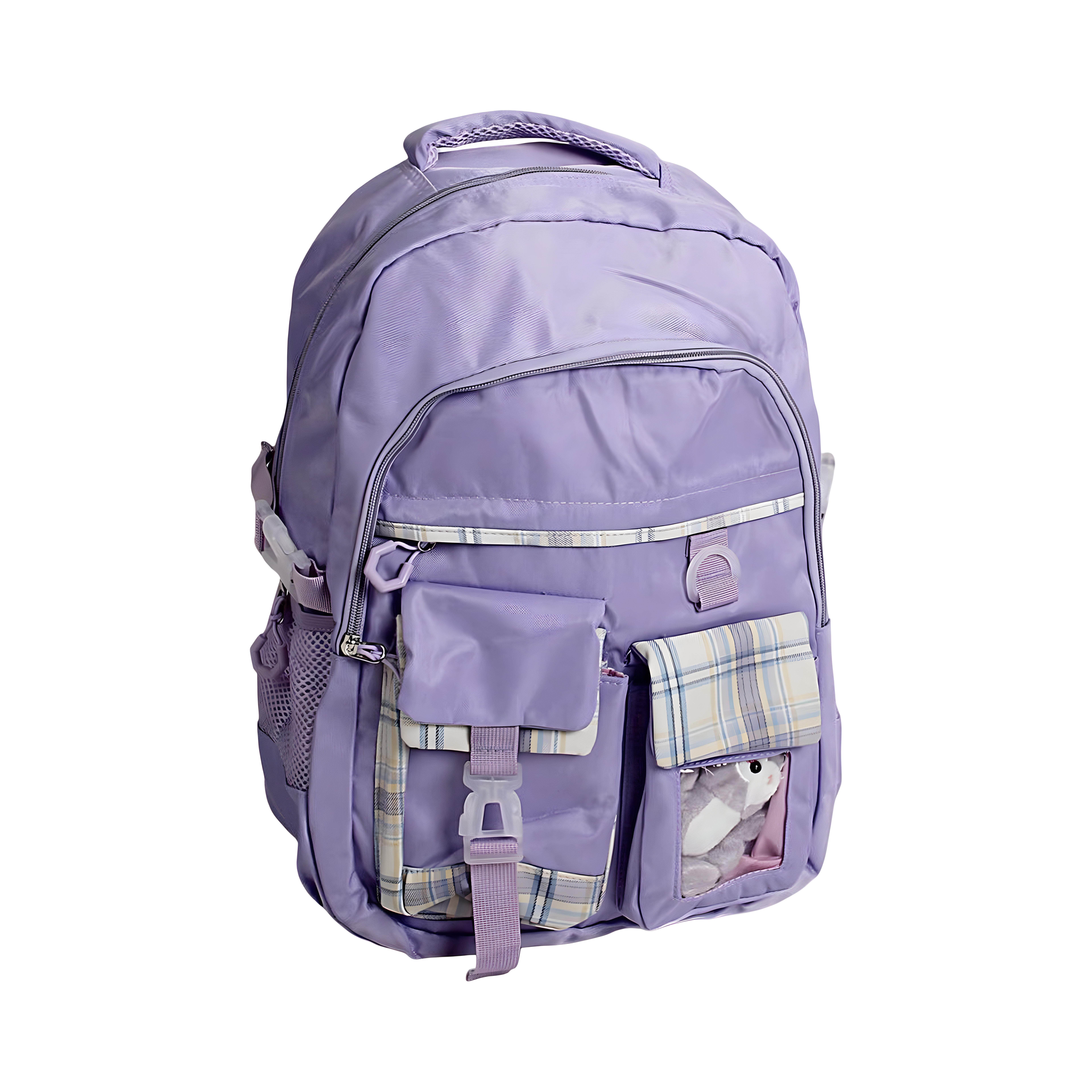 Рюкзак школьный детский для девочек с брелоком C 65493-1 (28821194)