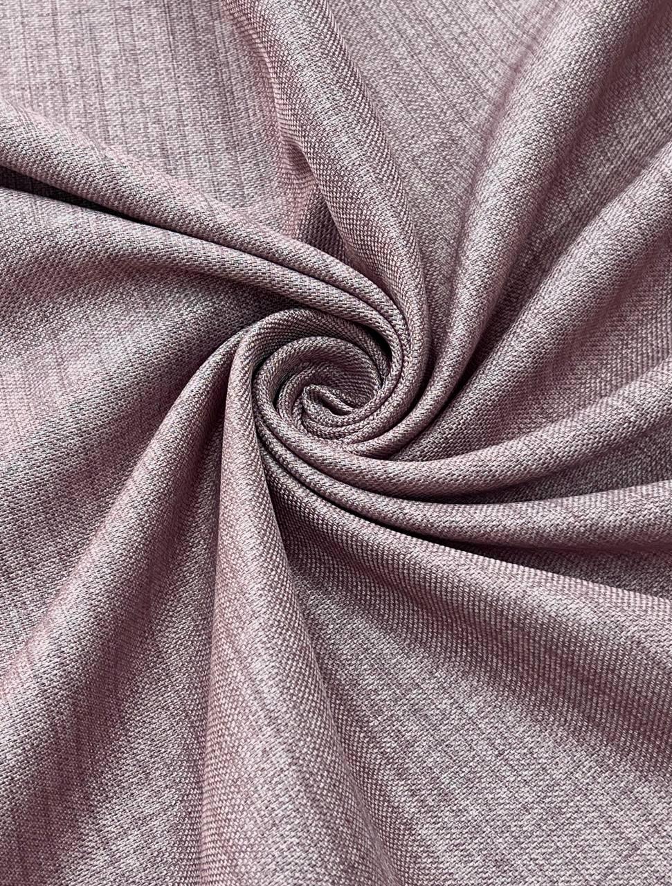 Штора Blackout ленная однотонная с подкладкой на тесьме 6 см 200х260 см Розовый (21309-1472-T47)