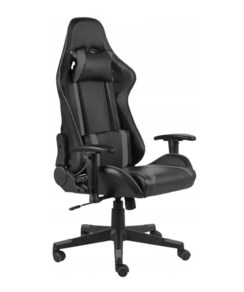 Компьютерное кресло геймерское vidaXL PVC 20483 Gray (117875293)