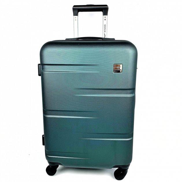 Валіза пластикова Wings 167 велика Темно-зелений (8326702) - фото 1 Валіза пластикова Wings 167 велика Темно-зелений (8326702) - фото 1