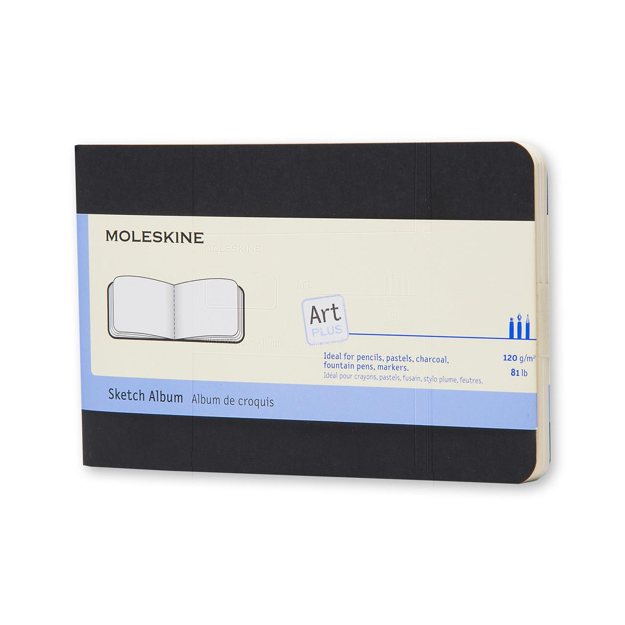 Блокнот Moleskine Art Cahier карманный 9х14 см для набросков черный (9788867323357)