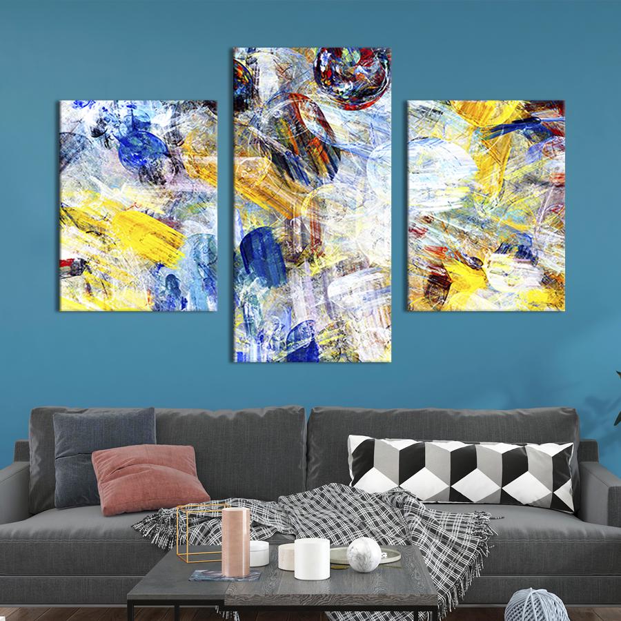 Картина для интерьера Абстракция беспорядок красок 141x90 см (40-32) Картина для интерьера Абстракция беспорядок красок 141x90 см (40-32)